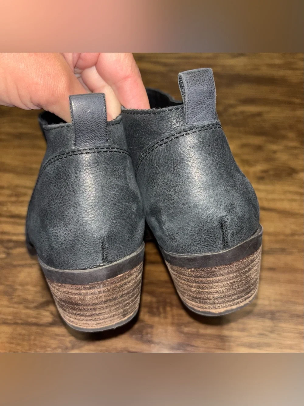 Lucky Brand Leather Ankle Boots Size 9